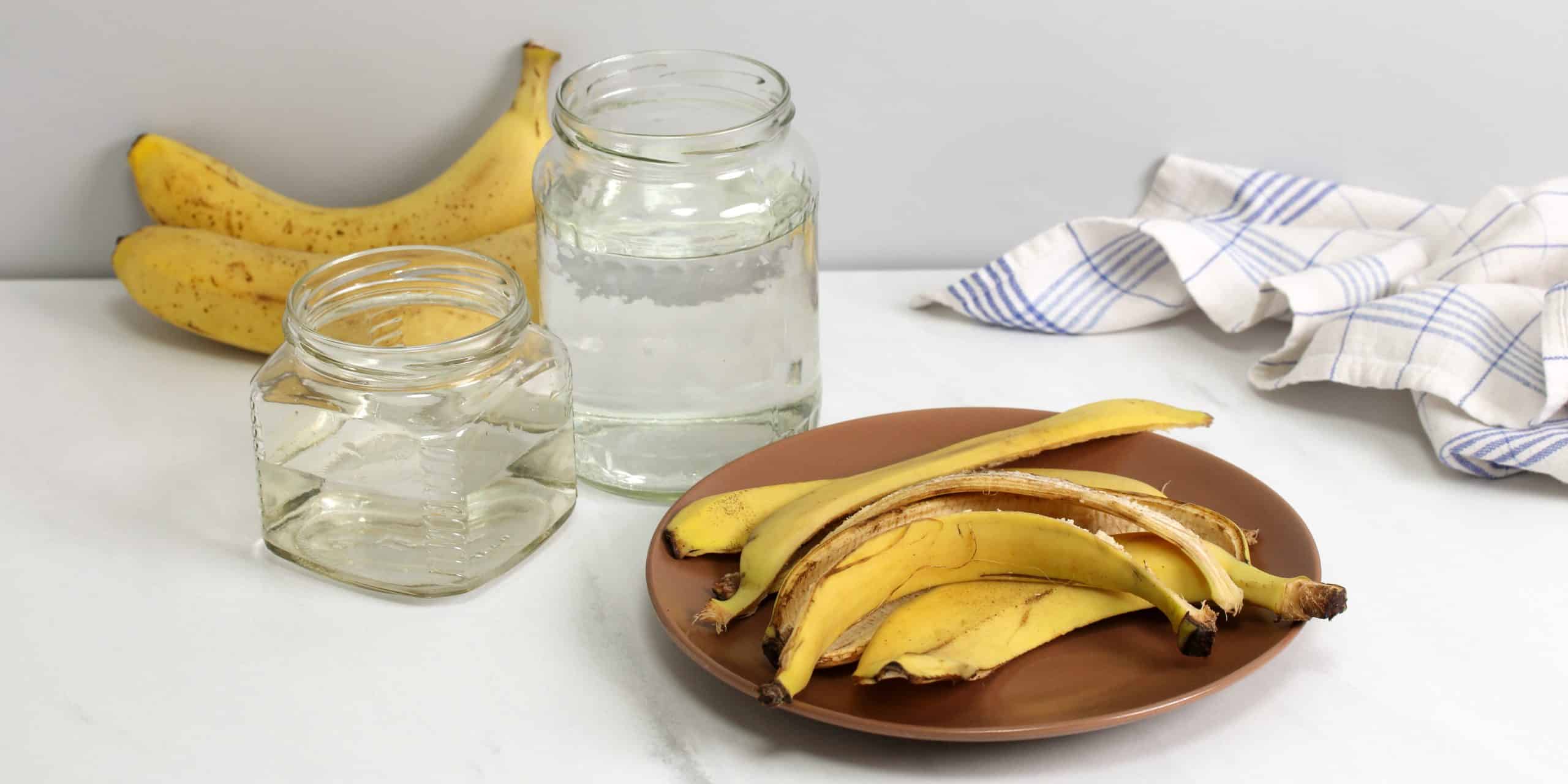 utilità Buccia di banana con aceto e limone